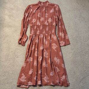 Lost + Wander Floral Long Sleeve Dress in Sz M
